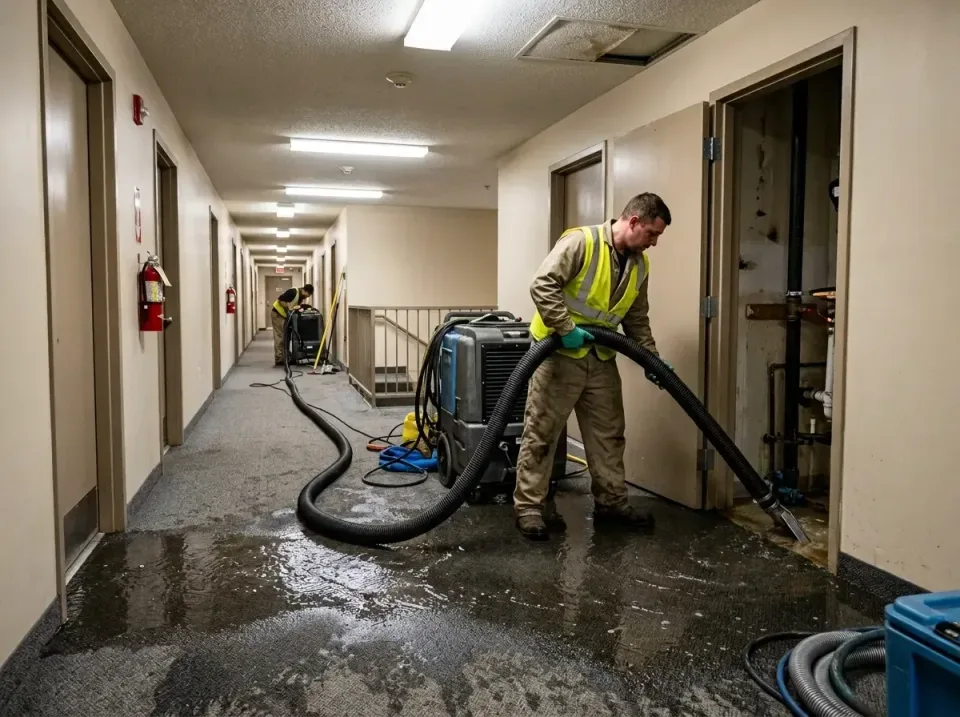 multi-unit-apartment-hallway-f-005 — frequently asked questions, Emergency Burst Pipe Water Extraction & Removal in West Pla…